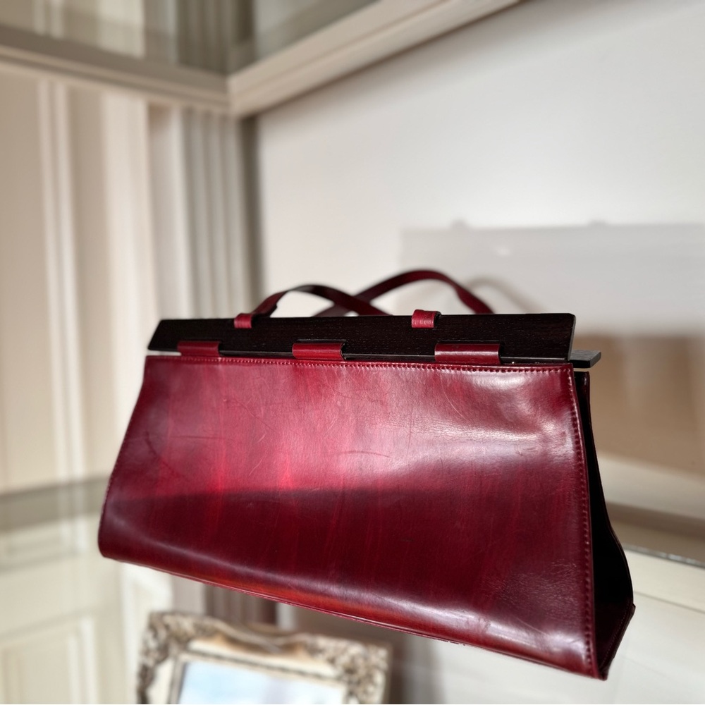 Ripani Leather Handbag, Made in‎ Italy